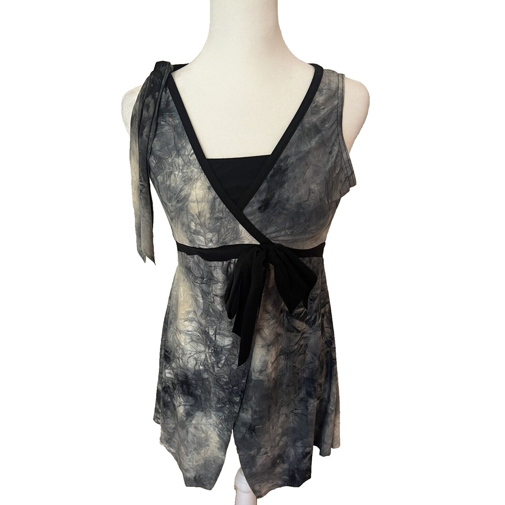 Wolff Fording & Co Child XL Dance Black White Tie Dye Ombre Jazz Lyrical Top